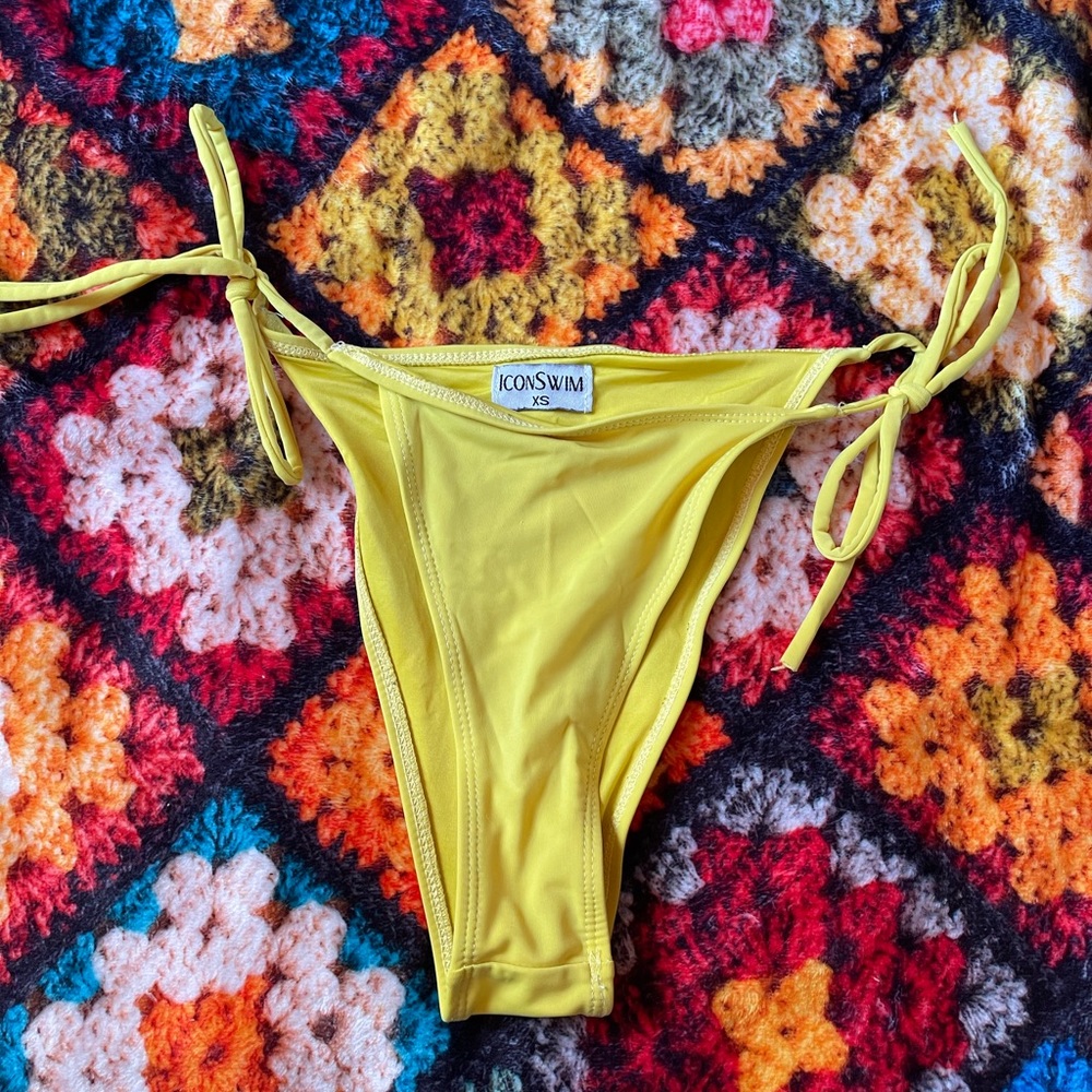 yellow bikini bottom